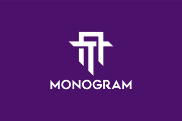 Creative , luxury, monogram, T A Latter logo design	