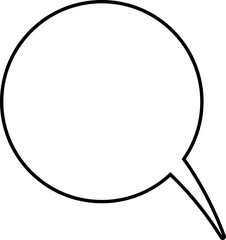 simple bubble text outline vector