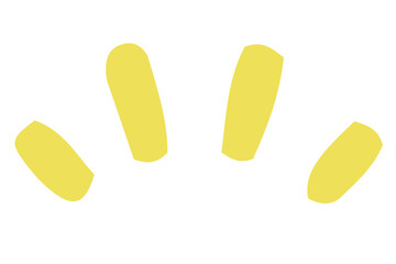 Cute hand drawn abstract doodle shape