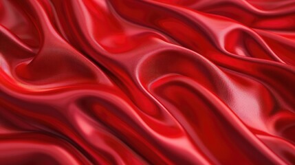Background of red satin or silk fabric