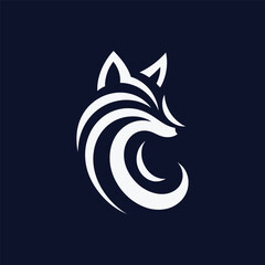 Wolf vector logo design