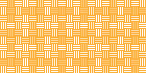 Vector Overlapping Pattern Minimal diamond geometric digital wave backdrop abstract wave square background. gold line seamless tile stripe overlap creative retro square pattern white background.