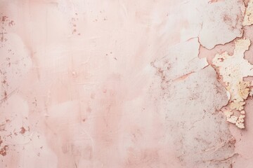 Fototapeta premium Aged Pink Plaster Wall Texture with Peeling Paint