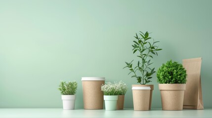 ESG concept paper packaging, sustainable materials, eco-friendly products, green production processes