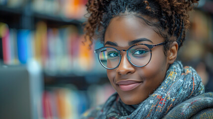 Knowledge Seekers: Librarian Helping Student in Library