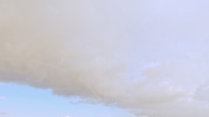 cute huge clouds in the blue sky bg - photo of nature