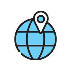 地球　地図　ポイント