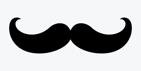 Moustache icon set. Collection of lush stylish hipster mustaches.
