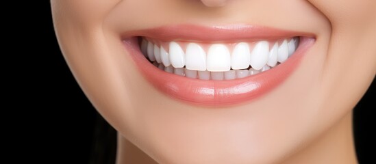 Radiant Smile with White Teeth Close-up