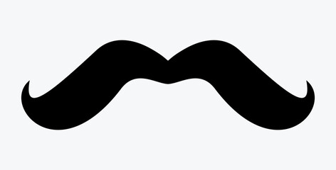 Moustache icon set. Collection of lush stylish hipster mustaches.