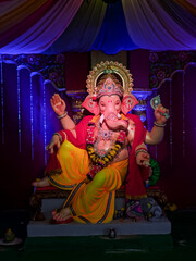 photograph of Lord ganapati Idol, Happy Ganesh Chaturthi.