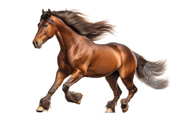 Golden retriever dog running and jumping happily on transparent background, isolated PNG image of playful golden retriever in mid-air, ideal for pet-themed designs, joyful canine actions, and dynamic 