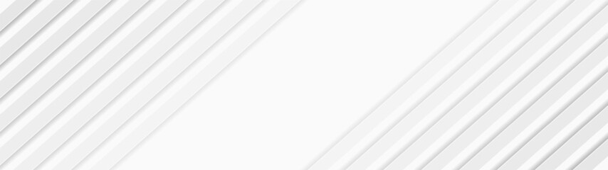 Obraz premium Grey and white tech minimal arrows abstract background. Geometric vector banner design