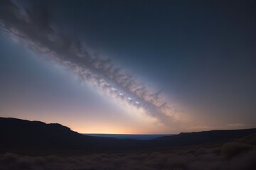 Fototapeta premium night sky with moon and stars 