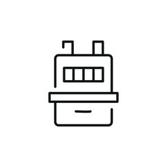 Gas meter icon. Simple gas meter icon for social media, app and web design. Vector illustration.