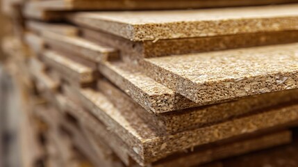 Stacked Particle Board Panels for Construction