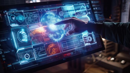 Cutting-Edge Touchscreen Interface in Action