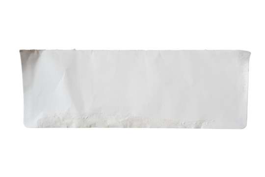 Torn white envelope flap paper