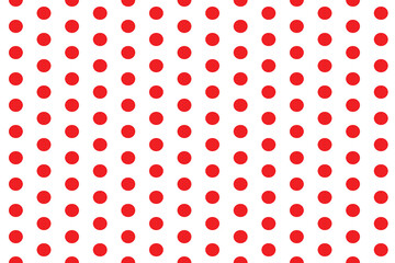 red polka dots seamless pattern © Piyanat
