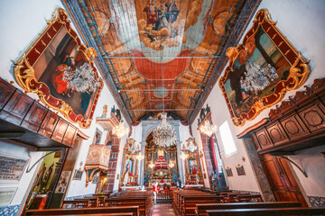 Church of Lady of Monte in Funchal, Portugal. Igreja de nossa senhora do monte church