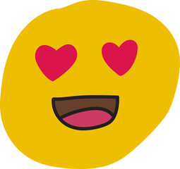 Hand-Drawn Emoji Love