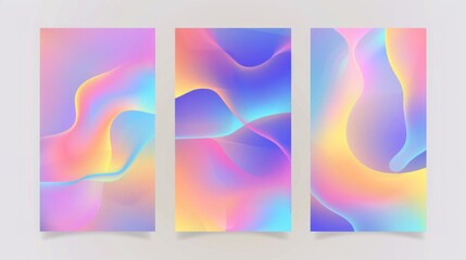 Vibrant Geometric Poster Background for Creative Projects Generative AI