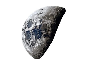 High-resolution PNG image of a full moon with transparent background for digital art and design projects