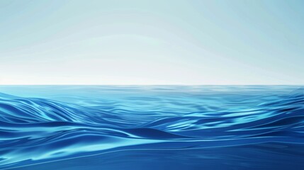 Obraz premium Vibrant Ocean Wave Background for Presentation or Website Generative AI