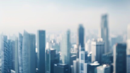 Obraz premium Urban Skyline for Business Presentations Generative AI