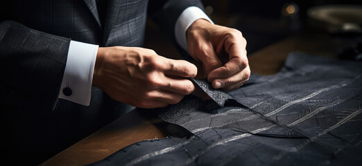 Master Tailor Crafting Bespoke Suit Elegance