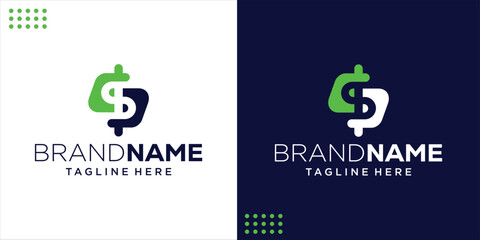 Creative Abstract S Dollar Logo, design inspiration, illustration, vector