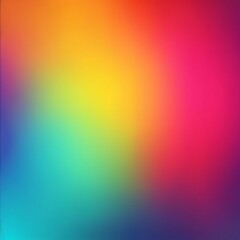 Abstract Background - Smooth Gradient of Yellow, Green, Blue, Purple and Red Colors