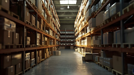 Obraz premium goods warehouse