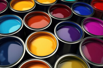 Fototapeta premium Spectrum of Color: Premium Paint Choices