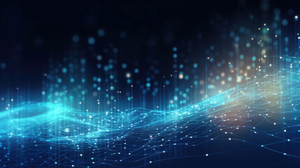 Naklejka premium Abstract Digital Connectivity Network Background