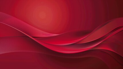 Vibrant Red Wave Background for Website and Presentation Generative AI