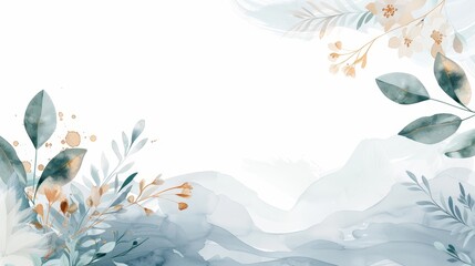 Elegant watercolor design exhibition featuring modern and classic art styles, harmonizing bold brushstrokes and delicate details, evoking a sense of sophistication