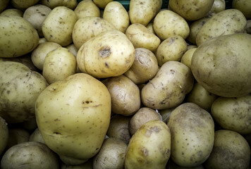 Potatoes in a market