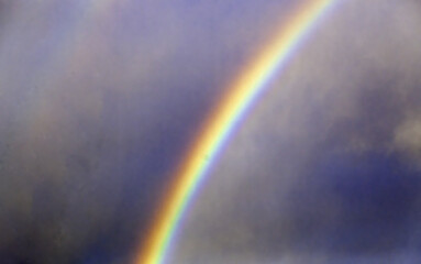 Rainbow on a rainy day