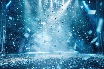 Glittering Concert Stage glitter background shades of light, Winner Stage, Dance Stage, Singer Stage