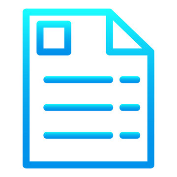 icon file and folder otline gradient