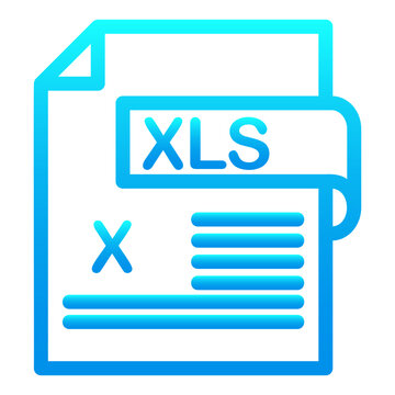 icon file and folder otline gradient