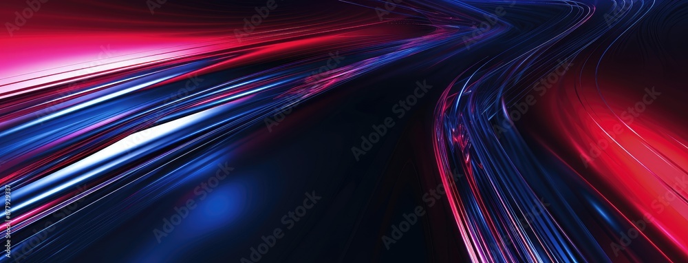 Poster speed of light abstract red and blue background