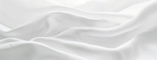 Obraz premium Elegant White Satin Fabric Texture Background