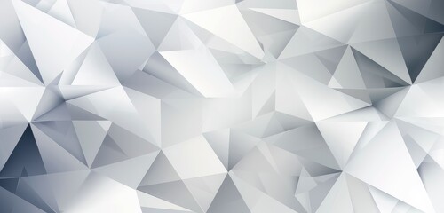 Obraz premium Abstract Geometric White and Gray Background