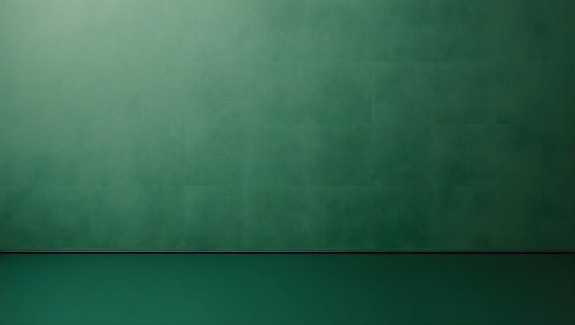 empty green wall, background in minimalist style