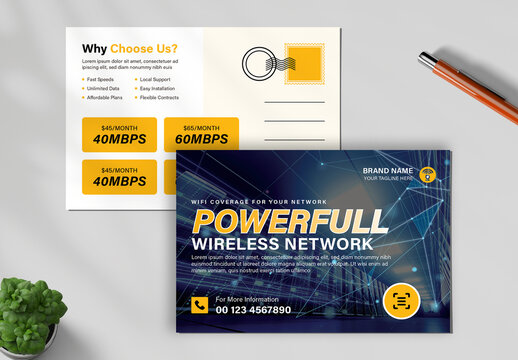 Internet Provider Post Card