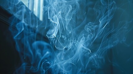 Fototapeta premium Ethereal Essence Drifting Away in Dimly Lit Space