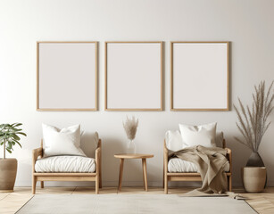 Elegant Modern Living Space with Neutral Tones