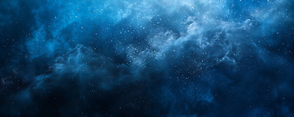 Fototapeta premium A dark blue and black abstract background with a grainy texture resembling outer space This moody and atmospheric design is perfect for creating posters wallpapers